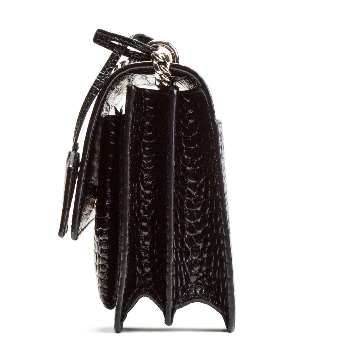 SAINT LAURENT Sunset Croc Embossed