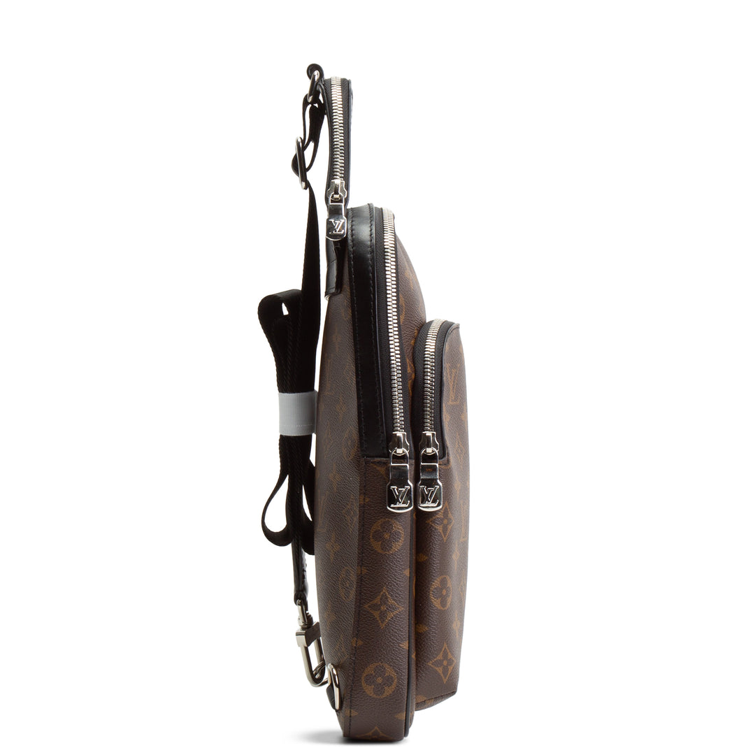 LOUIS VUITTON Monogram Macassar Avenue Sling NM