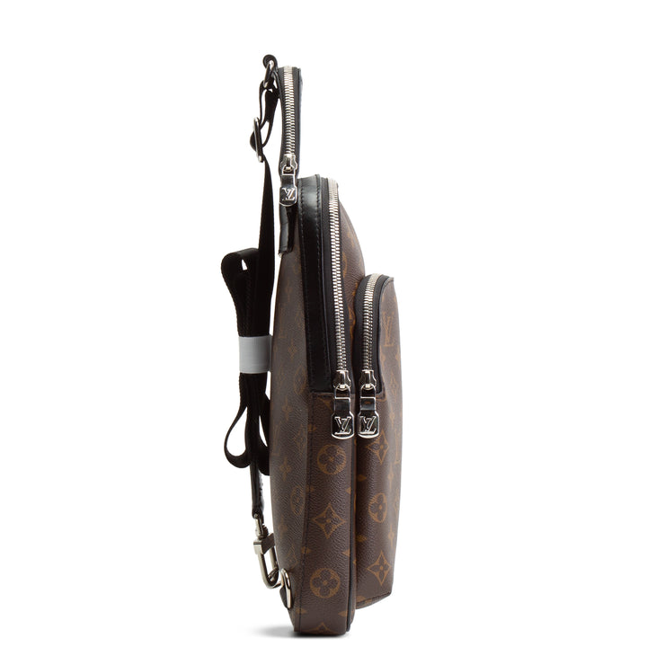 LOUIS VUITTON Monogram Macassar Avenue Sling NM