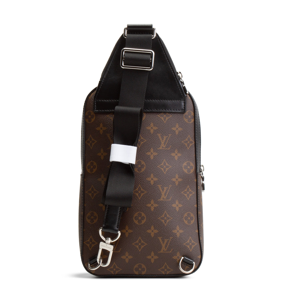 LOUIS VUITTON Monogram Macassar Avenue Sling NM