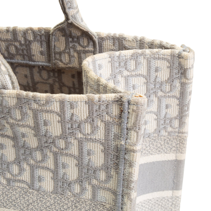 DIOR Oblique Book Tote Medium - Gray OUTLET FINAL SALE
