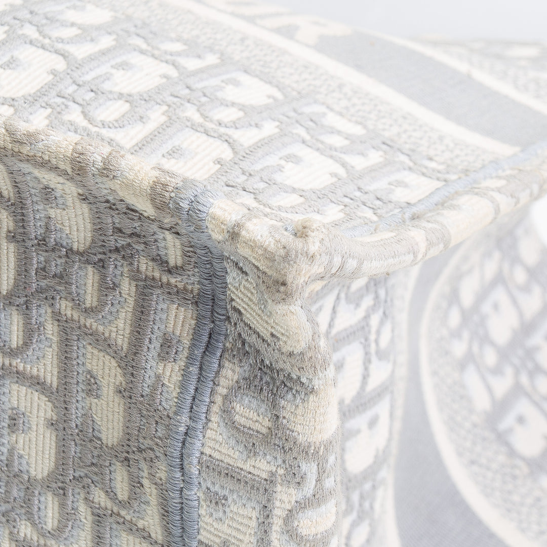 DIOR Oblique Book Tote Medium - Gray OUTLET FINAL SALE