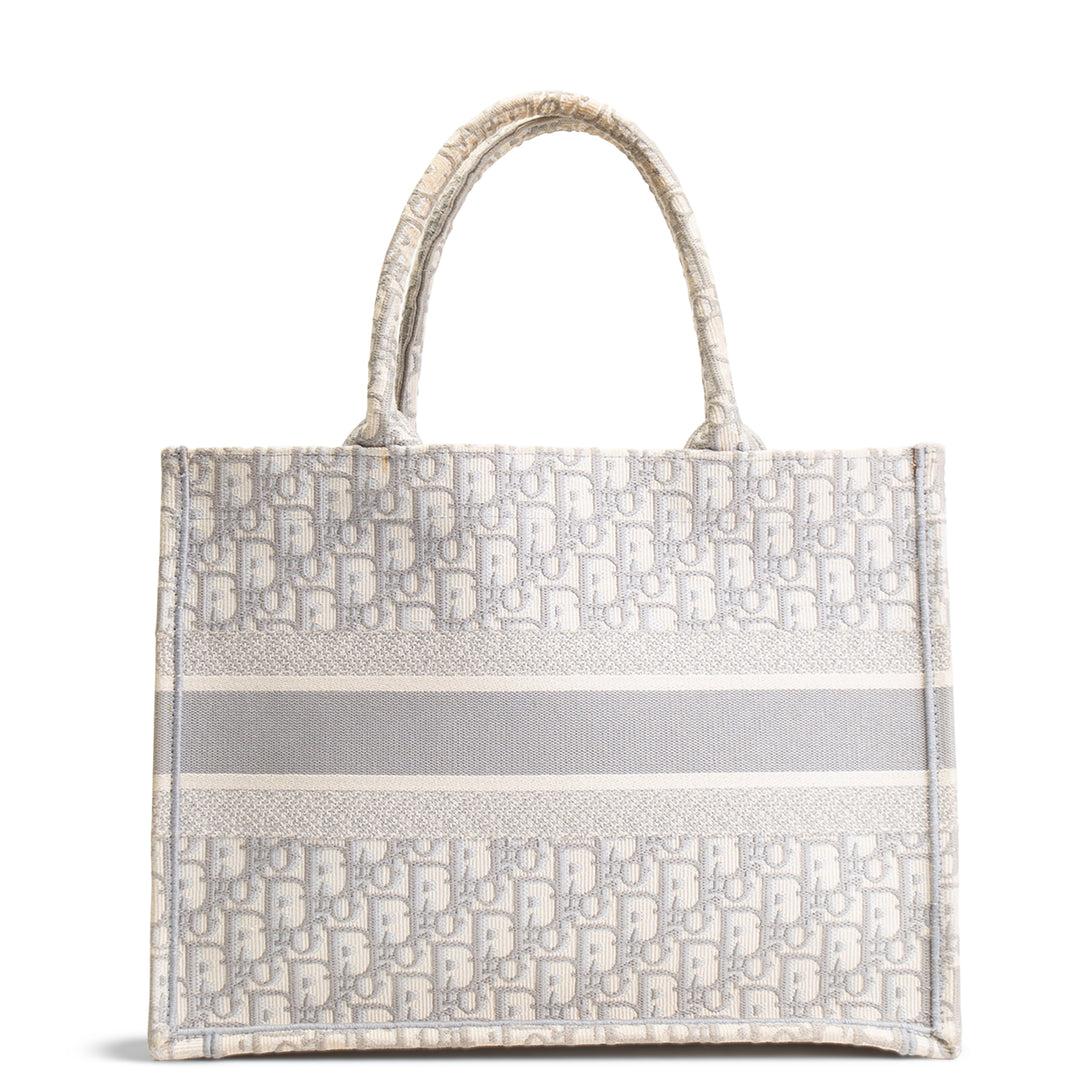 DIOR Oblique Book Tote Medium - Gray OUTLET FINAL SALE