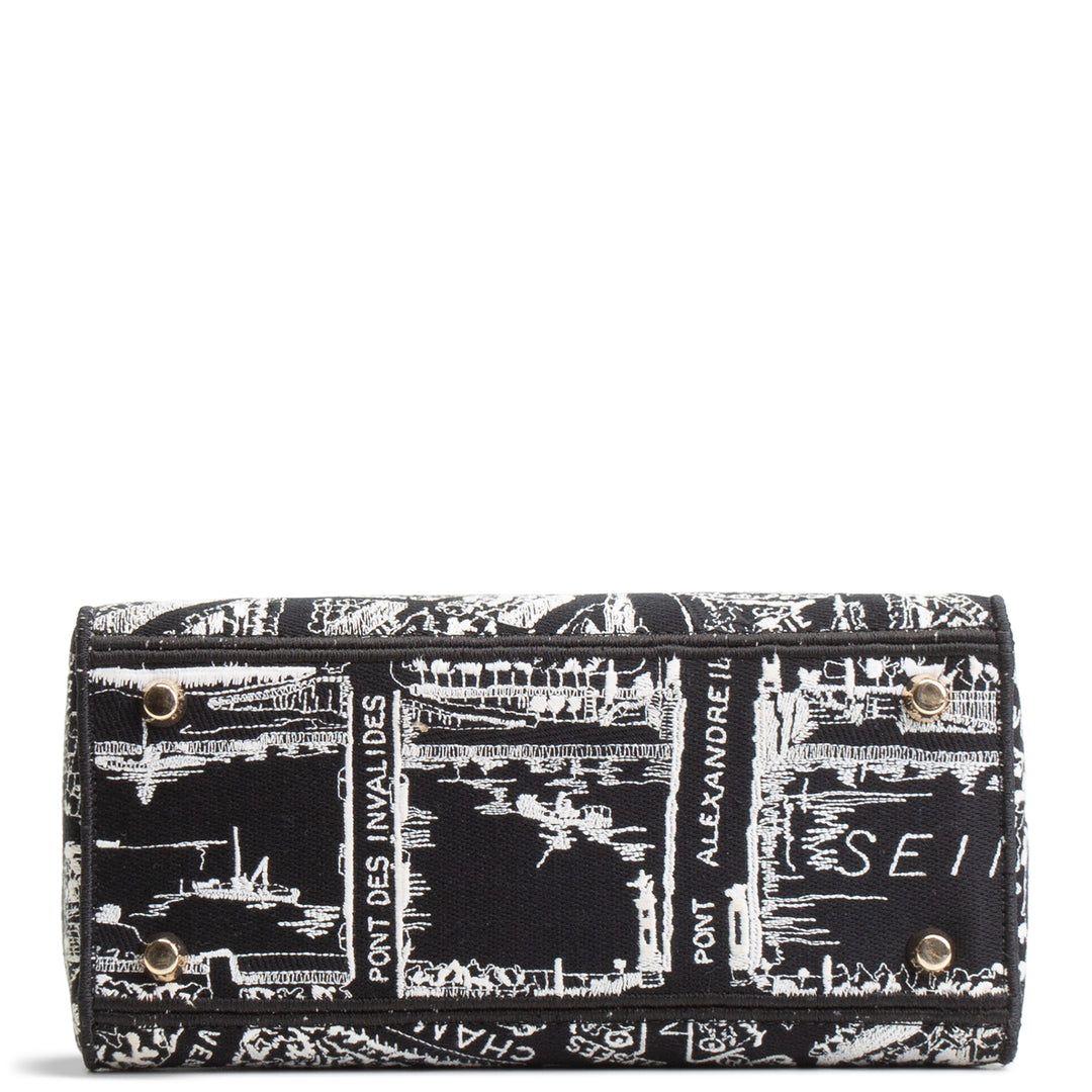 DIOR Lady D-Lite Plan de Paris Black/White