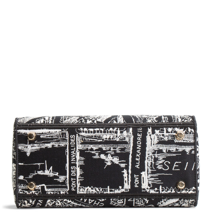 DIOR Lady D-Lite Plan de Paris Black/White