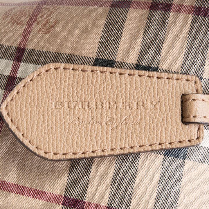 BURBERRY Haymarket Check Lorne Bucket Bag - Small