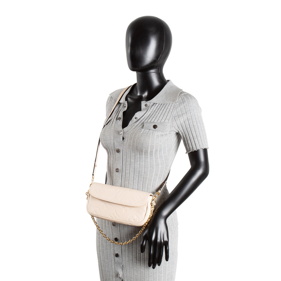 LOUIS VUITTON Monogram Empreinte Ivy Wallet on Chain