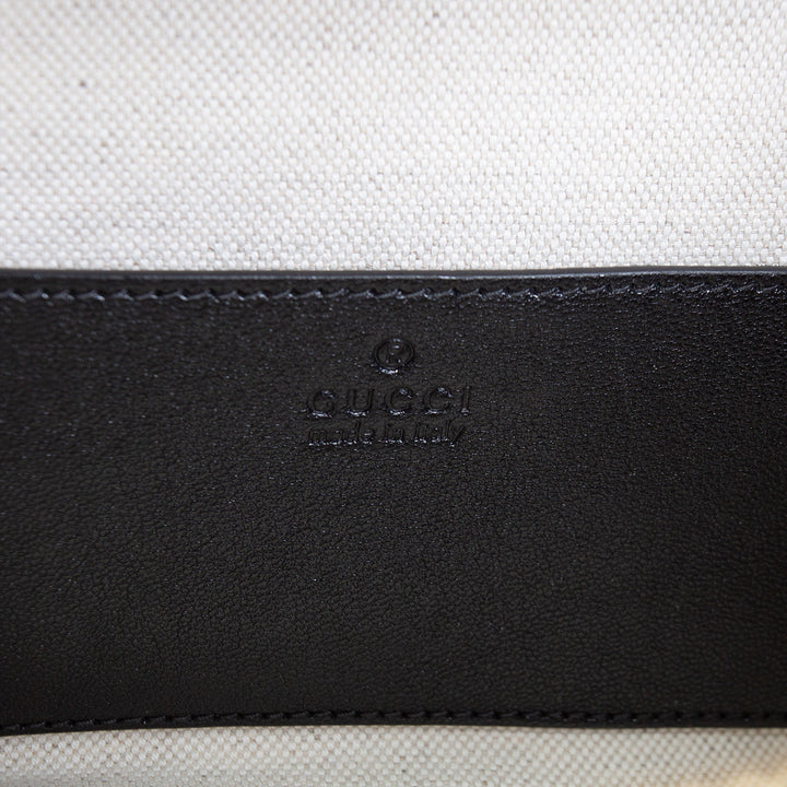 GUCCI Leather Blondie Top Handle - Black