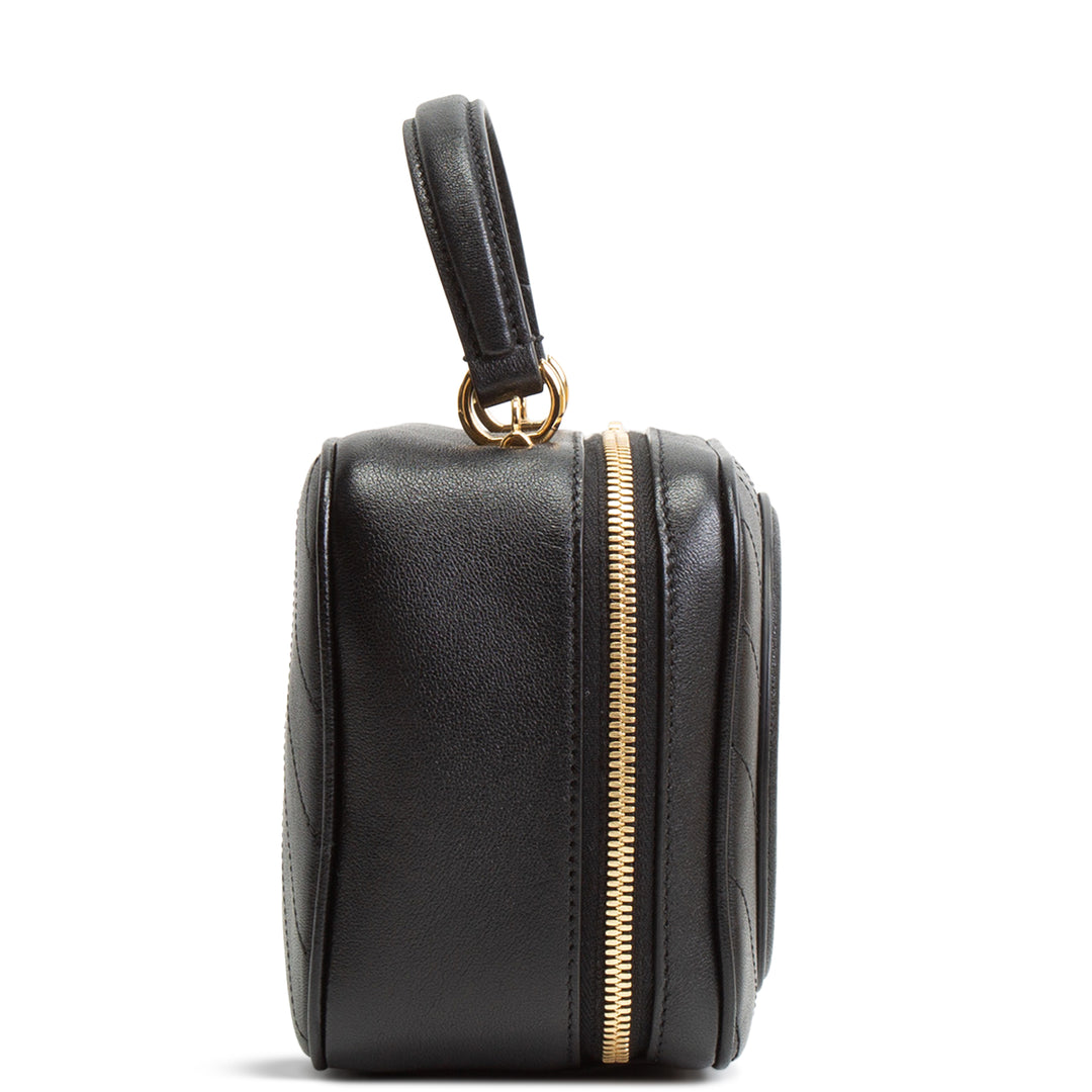 GUCCI Leather Blondie Top Handle - Black