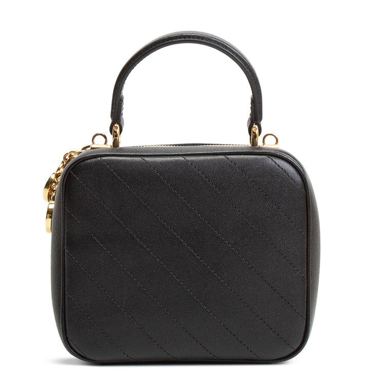 GUCCI Leather Blondie Top Handle - Black