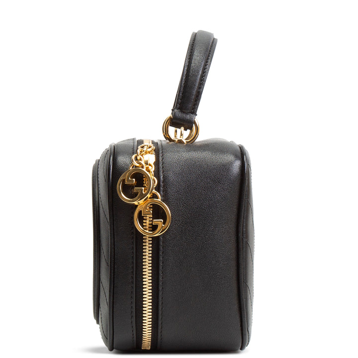 GUCCI Leather Blondie Top Handle - Black