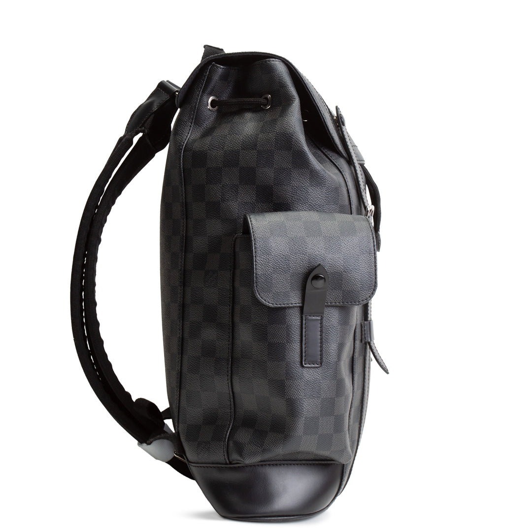 LOUIS VUITTON Christopher Backpack Damier Graphite