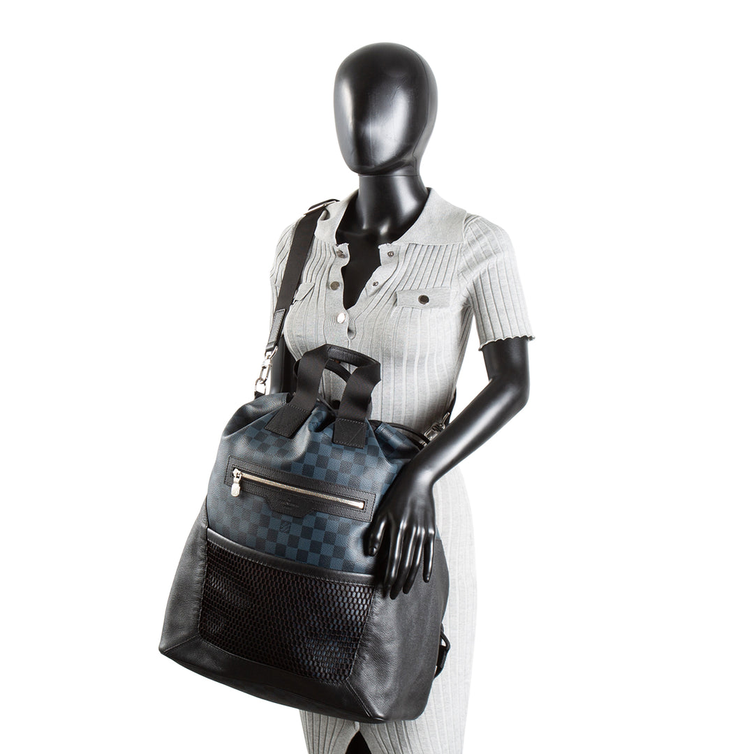 LOUIS VUITTON Damier Cobalt Matchpoint Hybrid Backpack