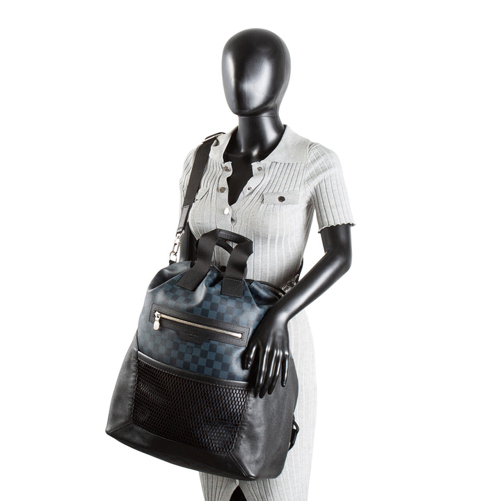 LOUIS VUITTON Damier Cobalt Matchpoint Hybrid Backpack