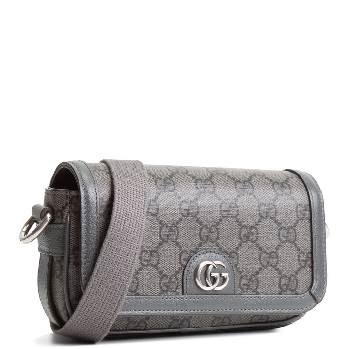 GUCCI Ophidia GG Supreme Grey Shoulder Bag