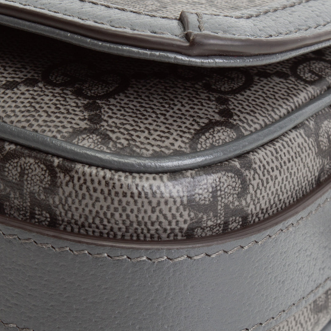 GUCCI Ophidia GG Supreme Grey Shoulder Bag