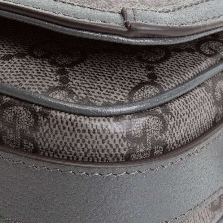 GUCCI Ophidia GG Supreme Grey Shoulder Bag