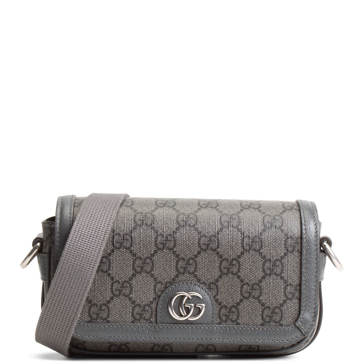 GUCCI Ophidia GG Supreme Grey Shoulder Bag