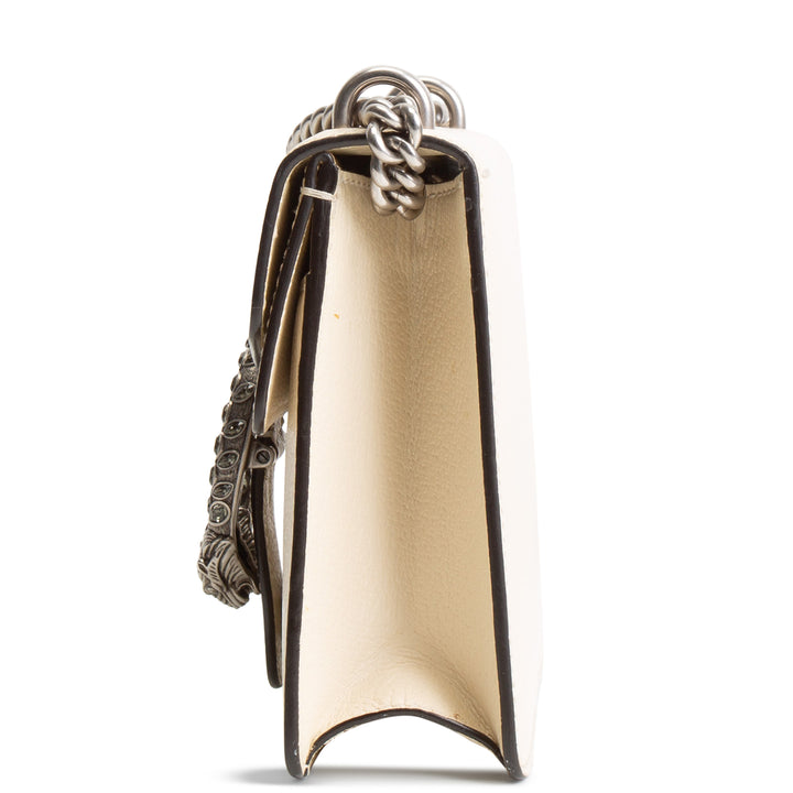 GUCCI Dionysus Leather Shoulder Bag Mini - Mystic White
