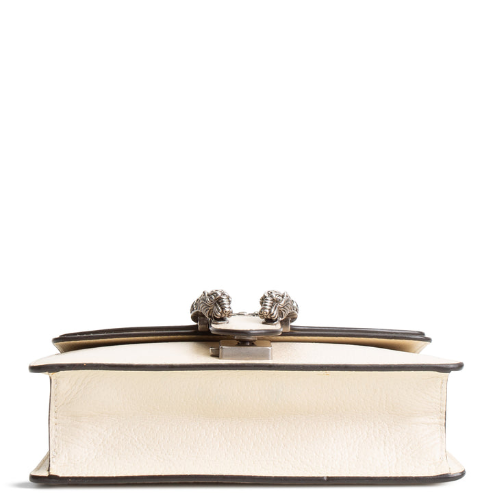 GUCCI Dionysus Leather Shoulder Bag Mini - Mystic White