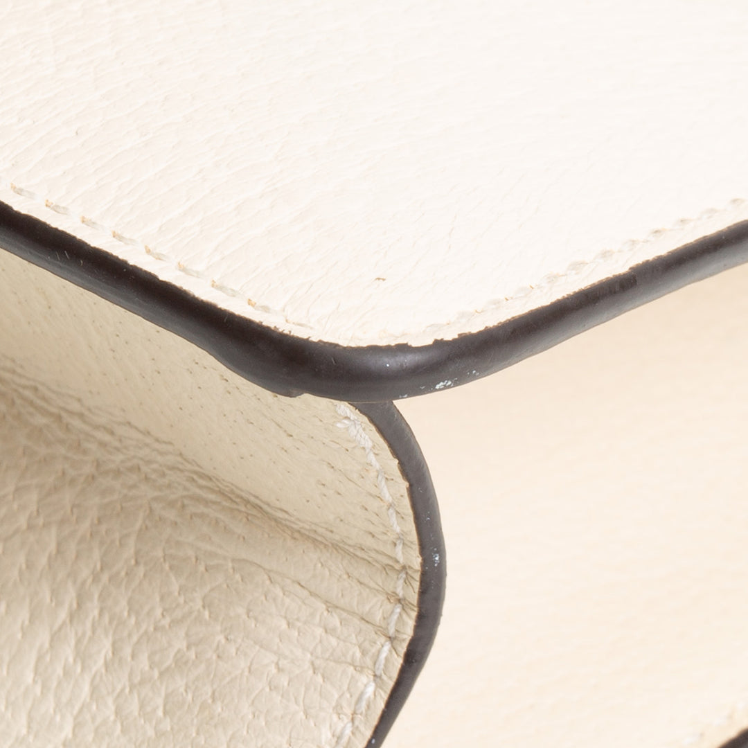 GUCCI Dionysus Leather Shoulder Bag Mini - Mystic White