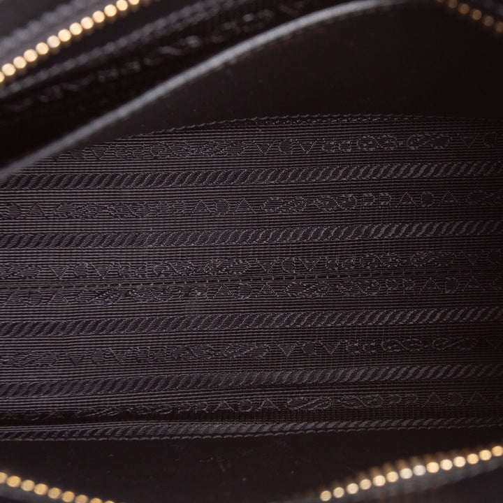 PRADA Saffiano Esplanade Shoulder Bag - Red