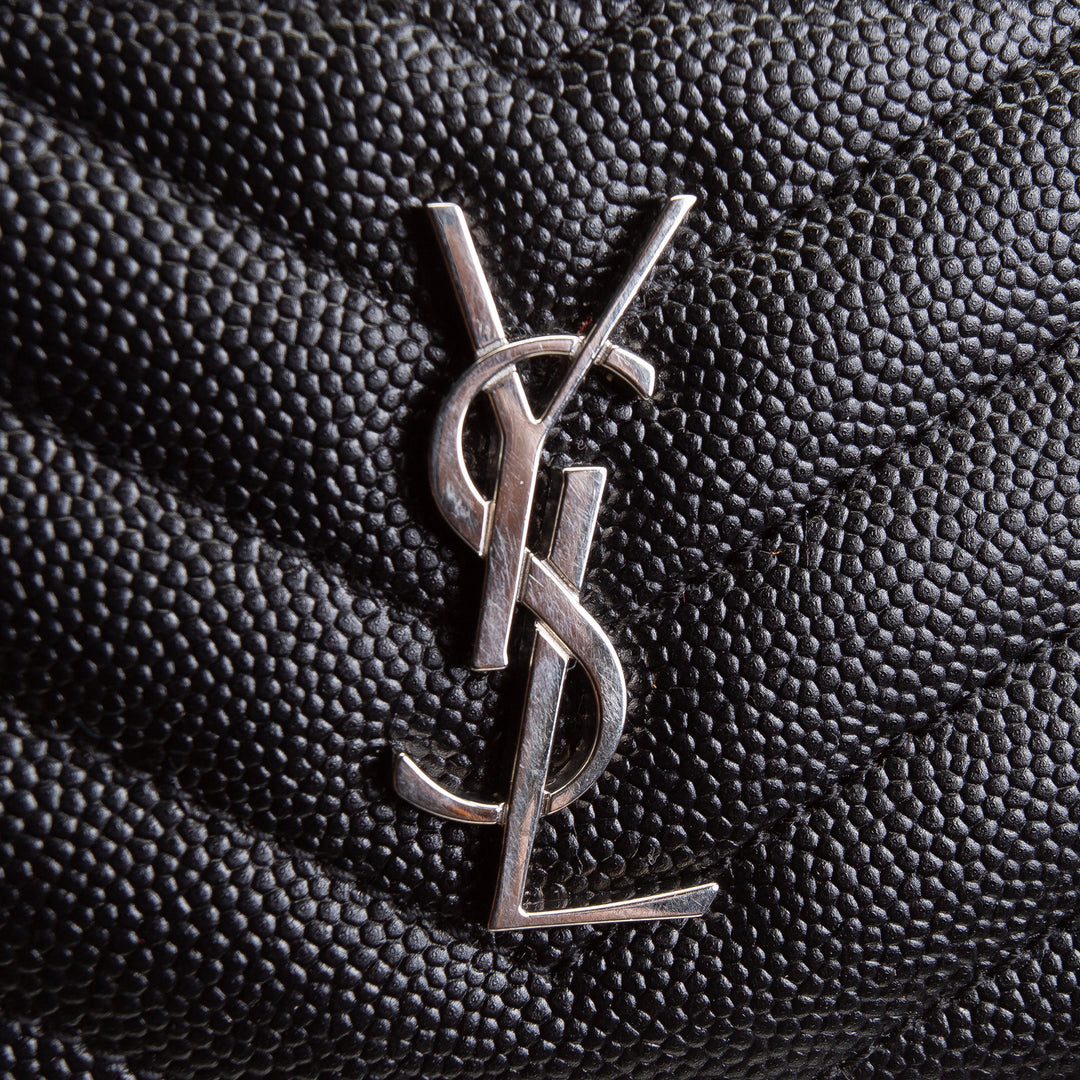 SAINT LAURENT YSL Small Zip Top Card Case