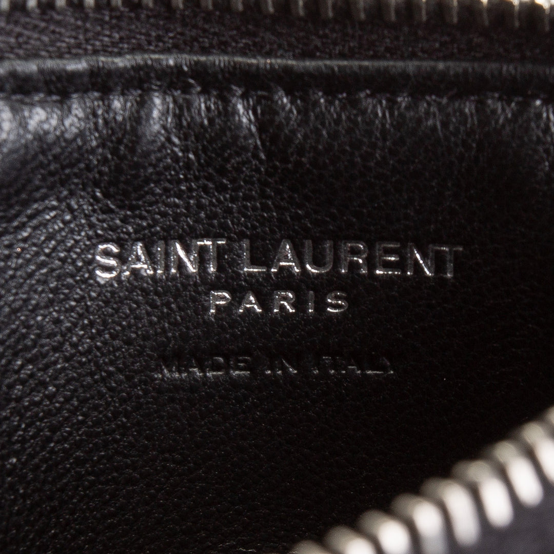 SAINT LAURENT YSL Small Zip Top Card Case