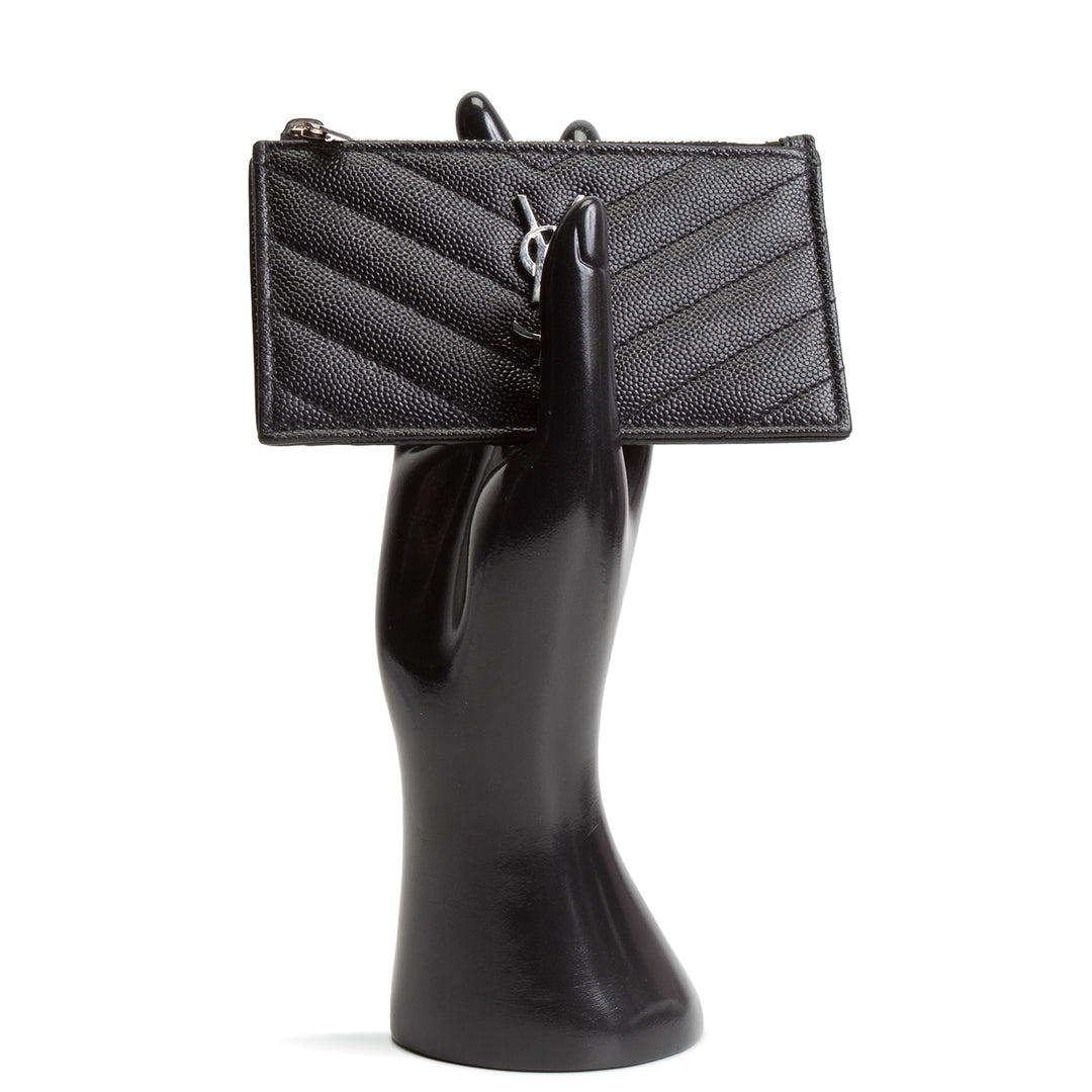 SAINT LAURENT YSL Small Zip Top Card Case