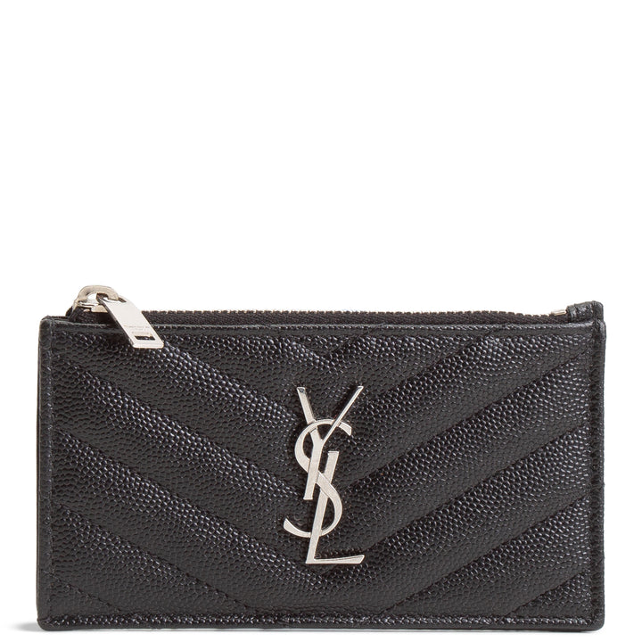 SAINT LAURENT YSL Small Zip Top Card Case