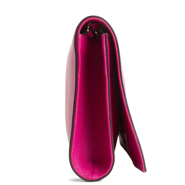 GUCCI Soho Disco Clutch - Magenta