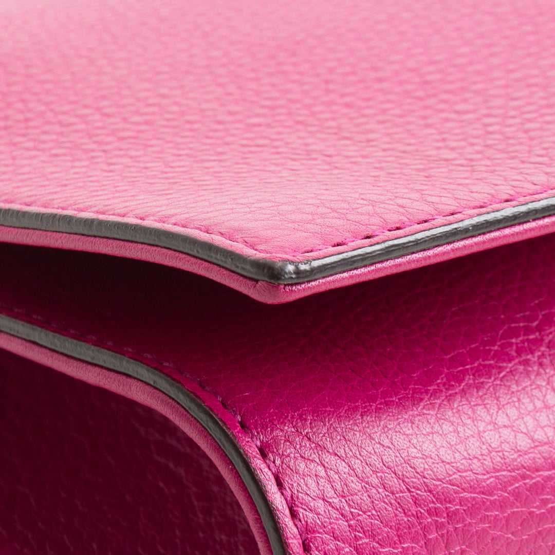 GUCCI Soho Disco Clutch - Magenta