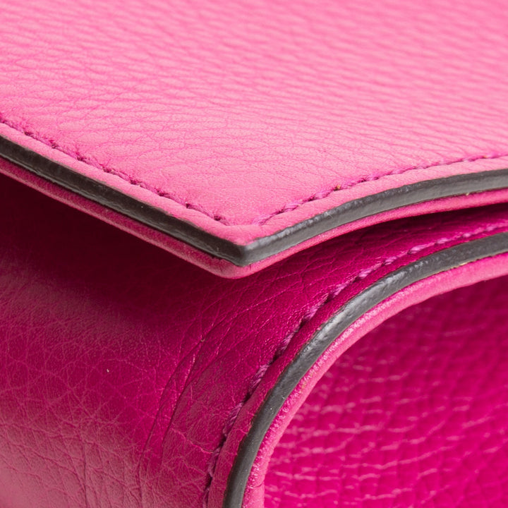 GUCCI Soho Disco Clutch - Magenta