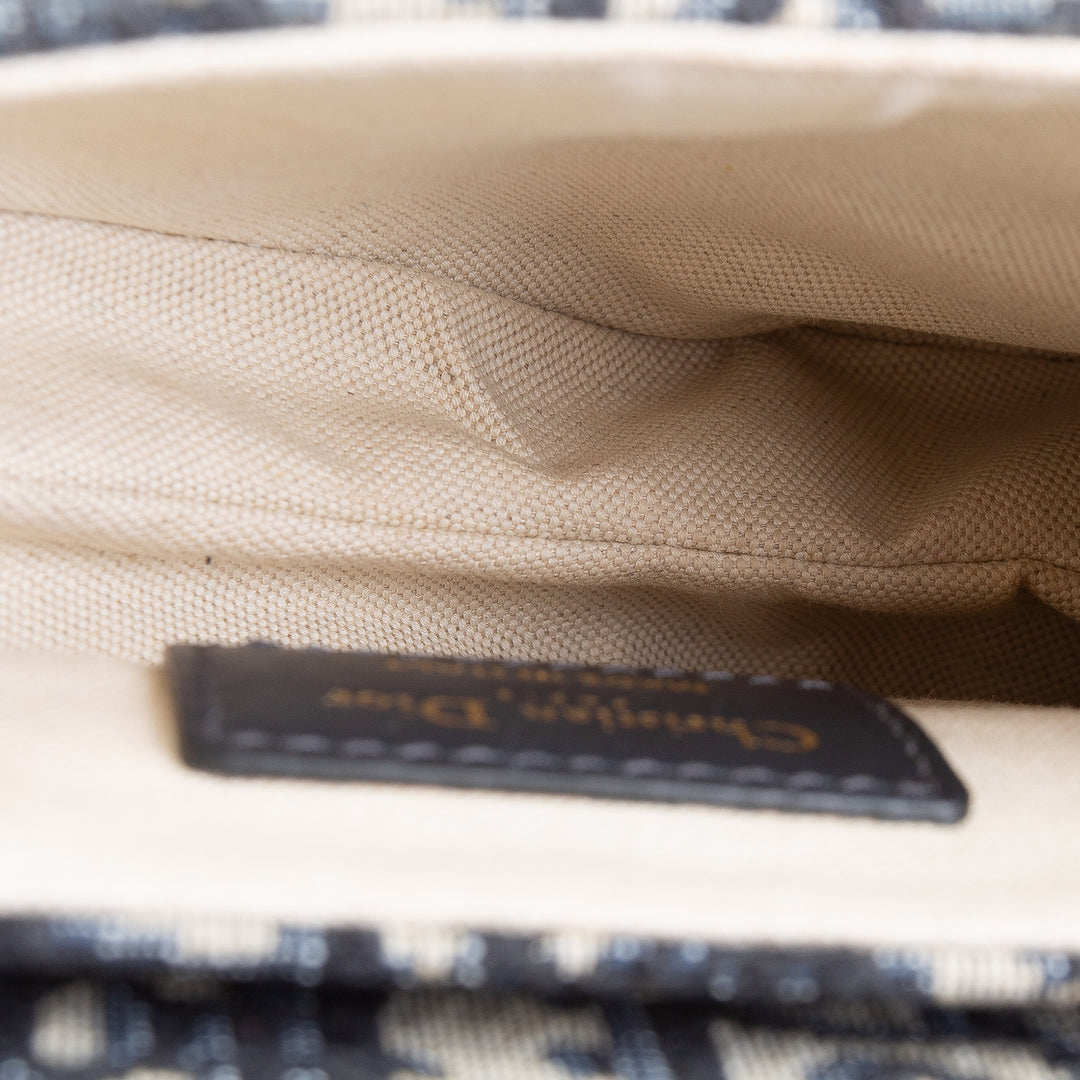 DIOR Mini Dior Saddle Bag Oblique - Blue