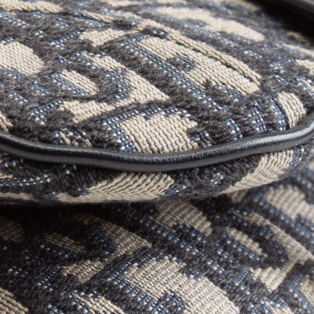 DIOR Mini Dior Saddle Bag Oblique - Blue