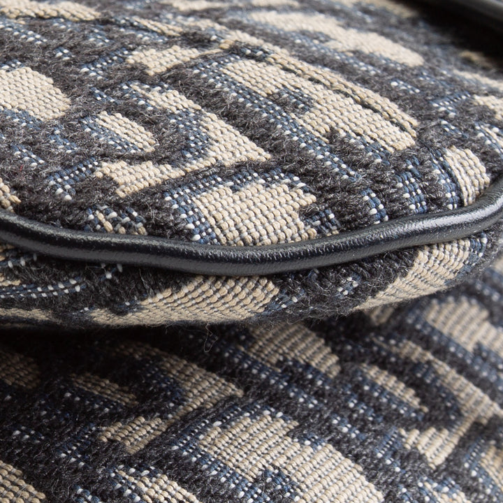 DIOR Mini Dior Saddle Bag Oblique - Blue