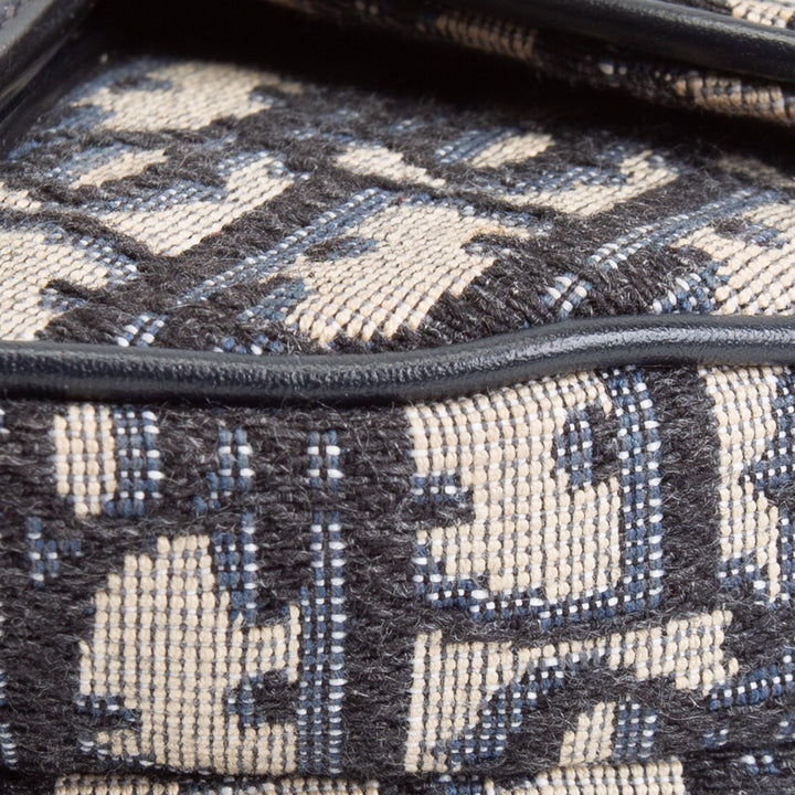 DIOR Mini Dior Saddle Bag Oblique - Blue