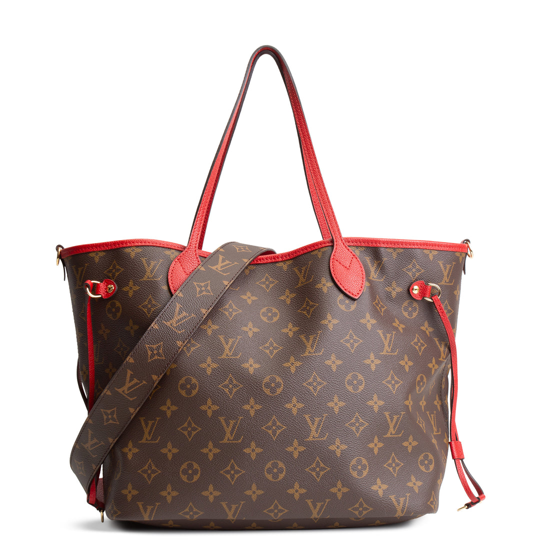 LOUIS VUITTON Monogram Neverfull Inside Out MM Red – ALB