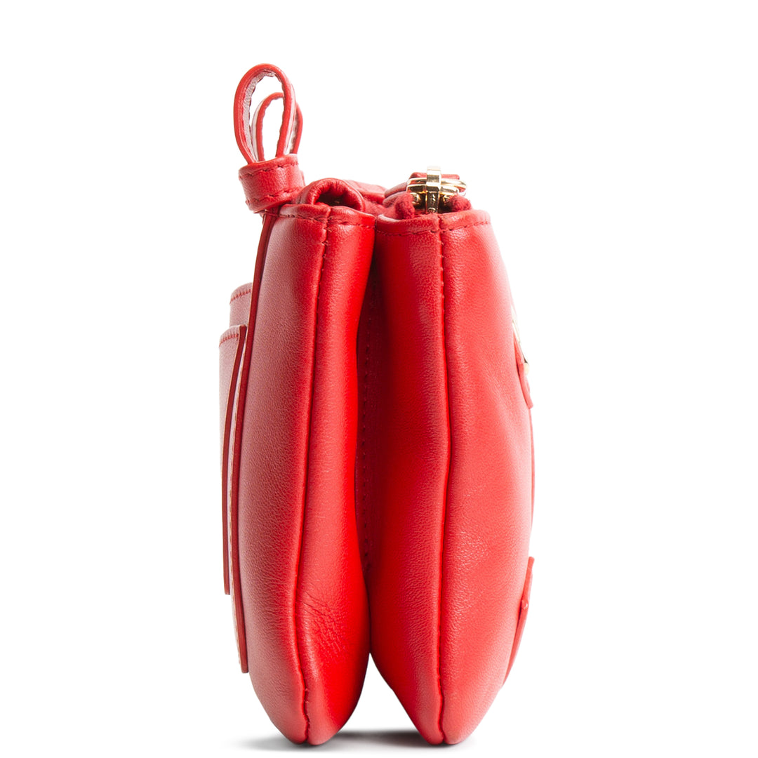 CHANEL CC Mania Double Waist Bag - Red