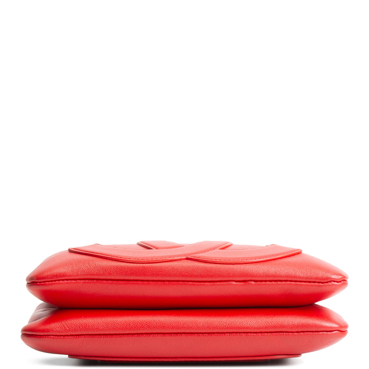 CHANEL CC Mania Double Waist Bag - Red