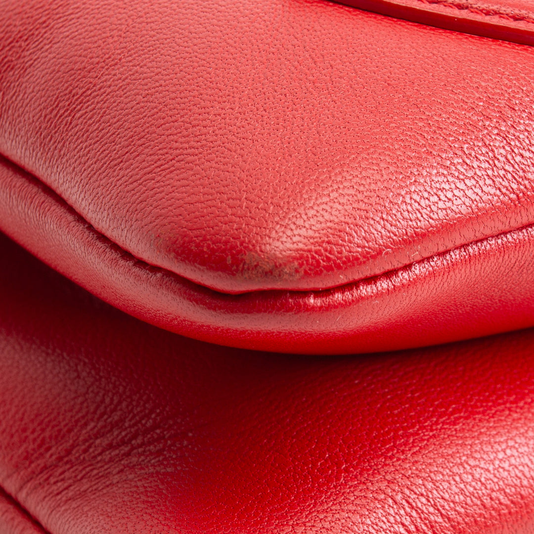 CHANEL CC Mania Double Waist Bag - Red