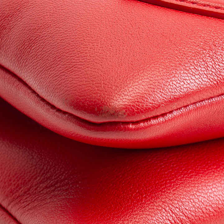 CHANEL CC Mania Double Waist Bag - Red