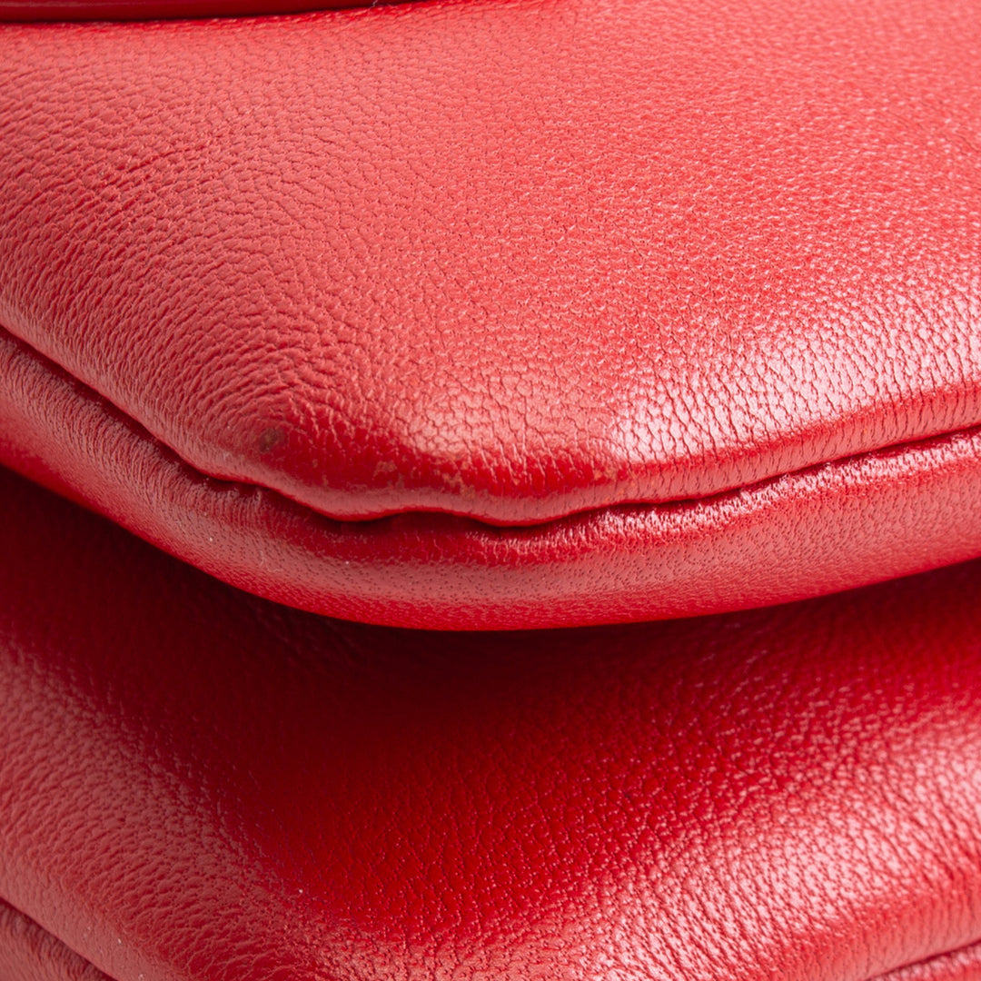 CHANEL CC Mania Double Waist Bag - Red