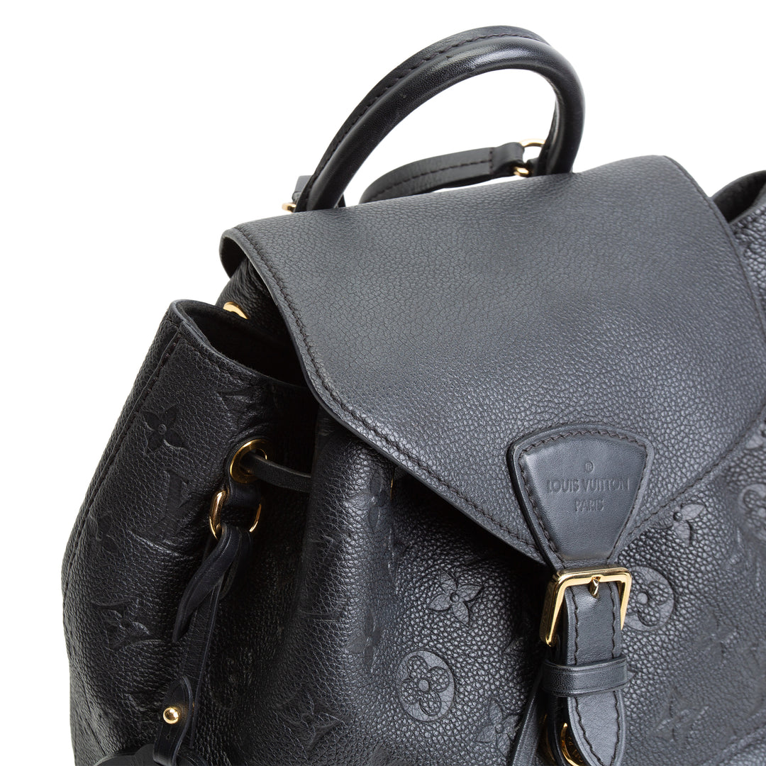 LOUIS VUITTON Monogram Empreinte Montsouris Backpack - Black