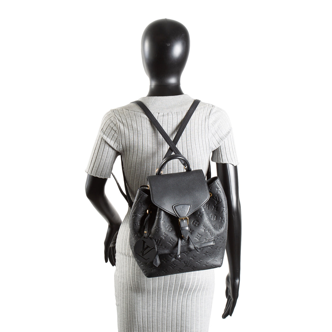 LOUIS VUITTON Monogram Empreinte Montsouris Backpack - Black