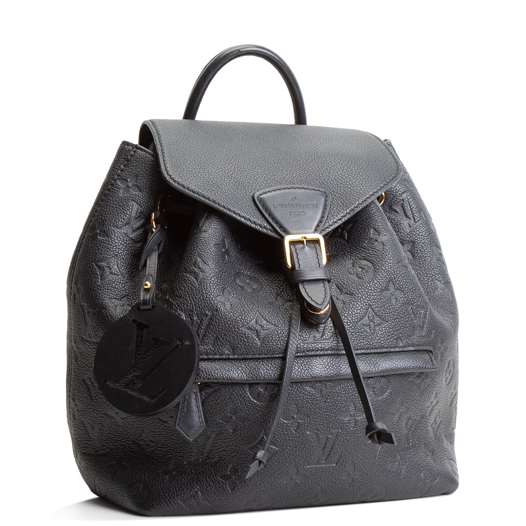 LOUIS VUITTON Monogram Empreinte Montsouris Backpack - Black