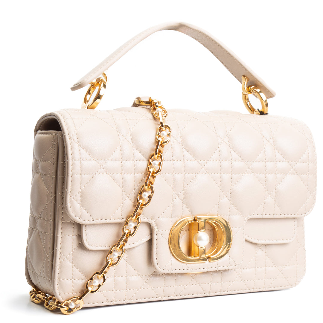DIOR Jolie Top Handle Bag - Small Cannage Calfskin