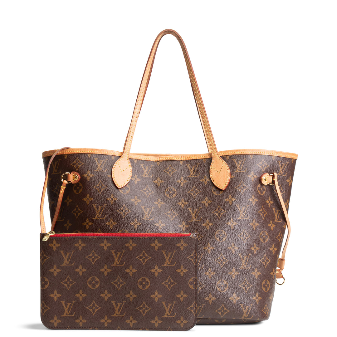 LOUIS VUITTON Neverfull Monogram MM w/ pouch