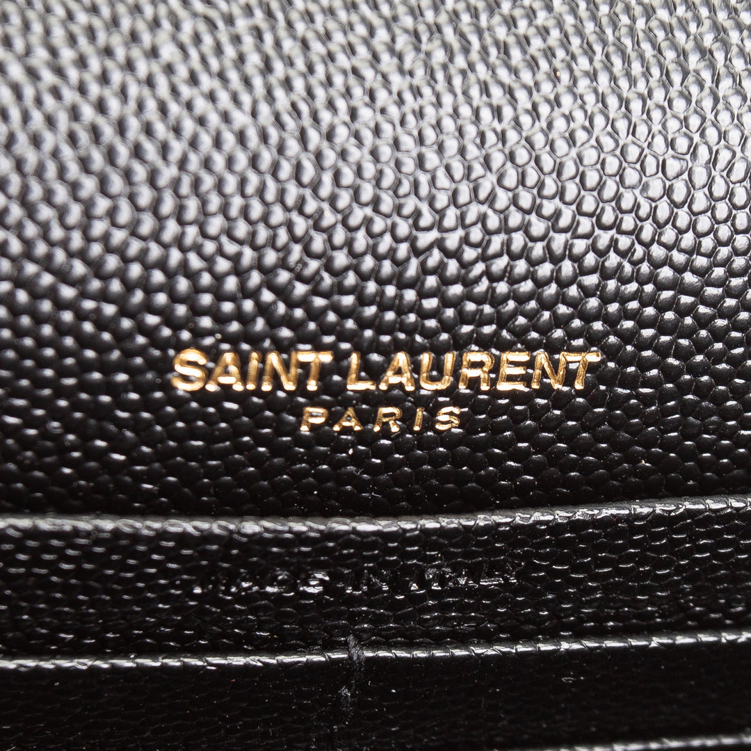 SAINT LAURENT Cassandra Envelope Wallet on Chain