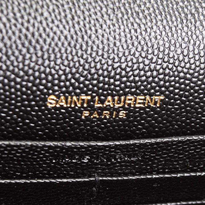 SAINT LAURENT Cassandra Envelope Wallet on Chain